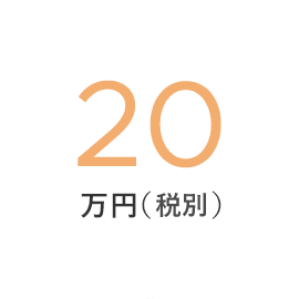20万円（税込）〜